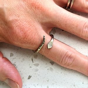 Adjustable Sterling Silver Snake Ring